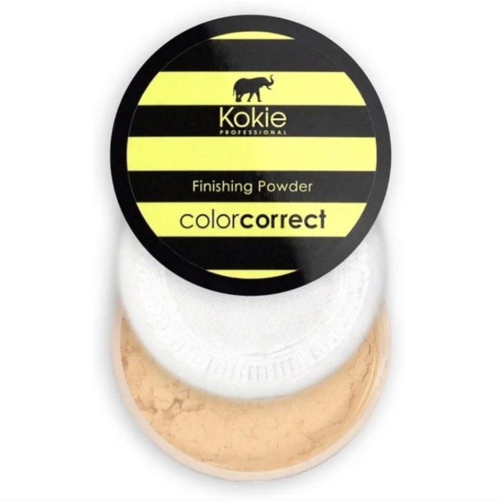 4 x Kokie Cosmetics Setting Powders, Yellow Darkness Correction